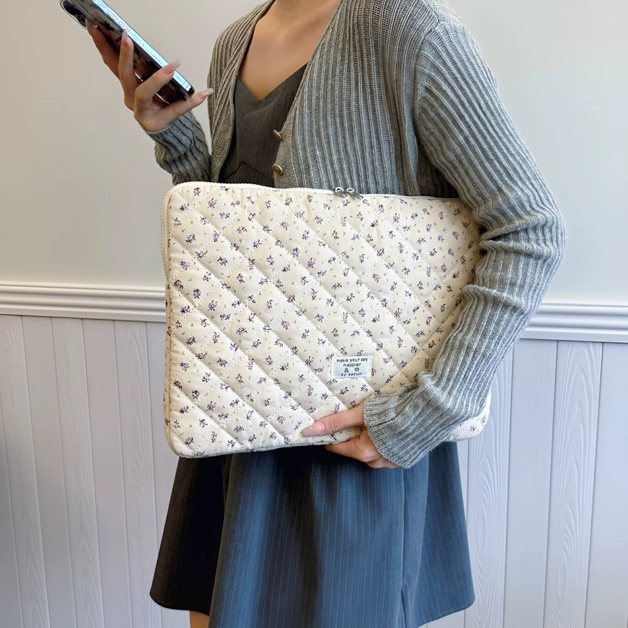 DANYCASE Tablet-Handtaschenhülle für 11-15 Zoll, stoßfeste Tasche für iPad Pro, Samsung, Huawei und Lenovo, Farbe: Lila - Bild 2