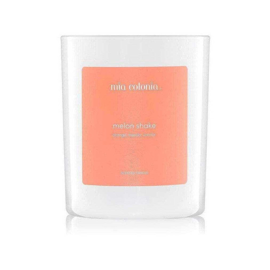 Mia Colonia Armonica Duftkerze Melon Shake in Weiß und Orange mit blumigem Duft aus pflanzlichem Wachs - Bild 1