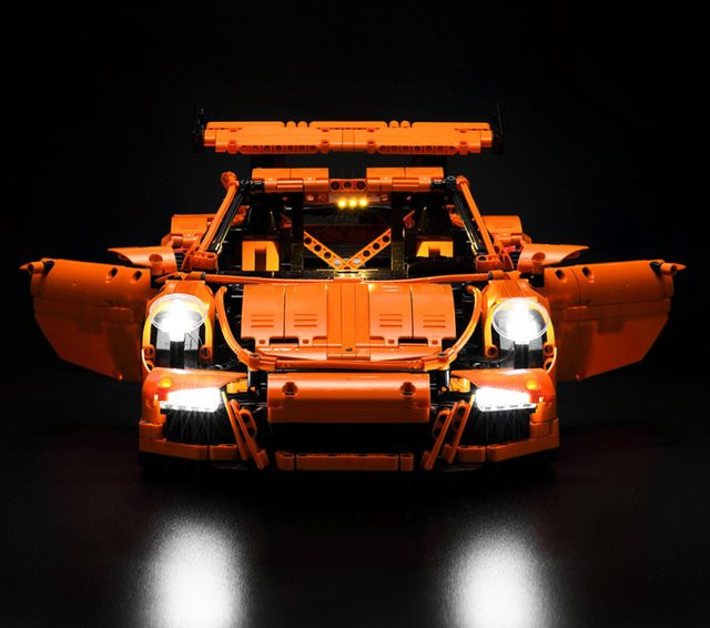 BlockGlow LED-Beleuchtungsset, passend für LEGO Porsche 911 GT3 RS 42056 - Bild 1