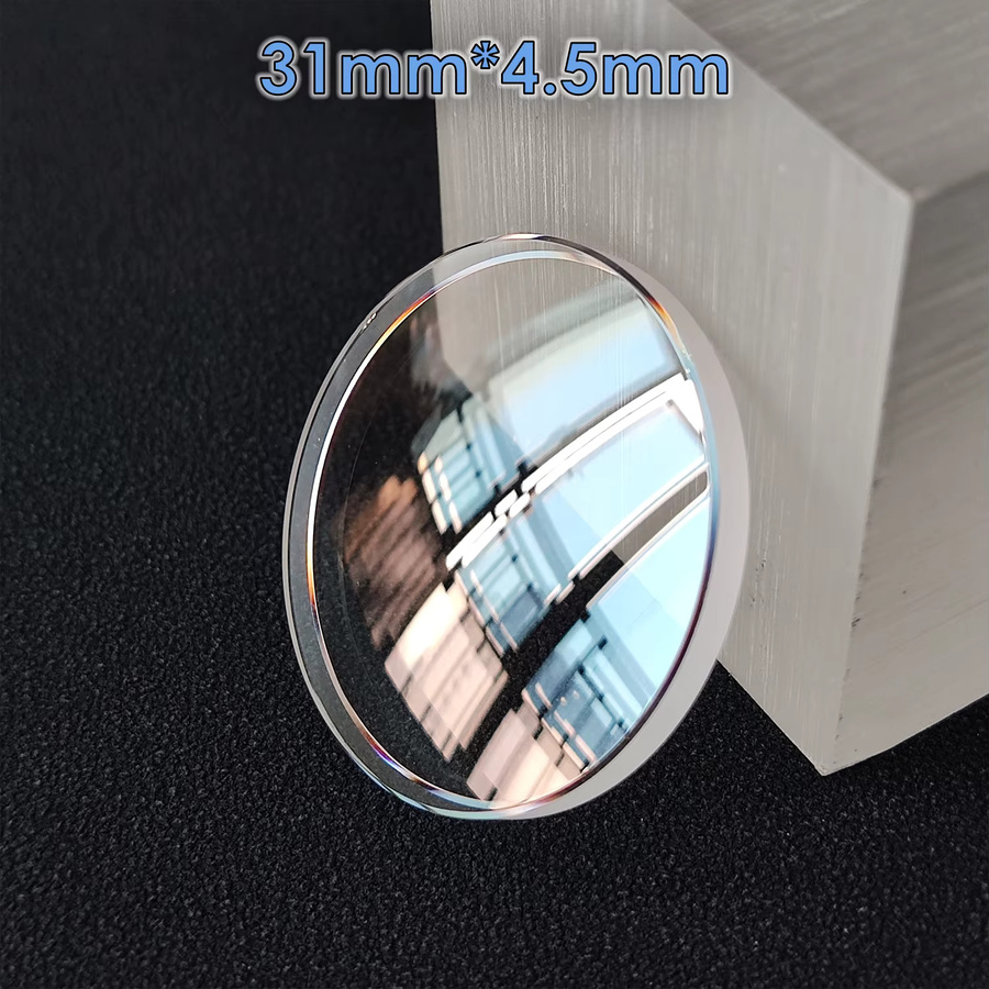 OUMASHI Uhrenspiegel, Saphirglas, Blasenprojektion, AR-Beschichtung, 31 mm x 4,5 mm - Bild 2