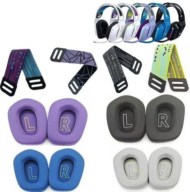 Ersatzzubehör für Logitech G733 und G335 Headsets: E-Sport Ohrenschützer Beam Pads in verschiedenen Farben - Bild 1