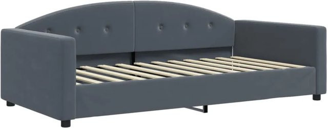 vidaXL Tagesbett aus Samt in Anthrazit, B/T/H: 200 x 100 x 75 cm - Bild 1