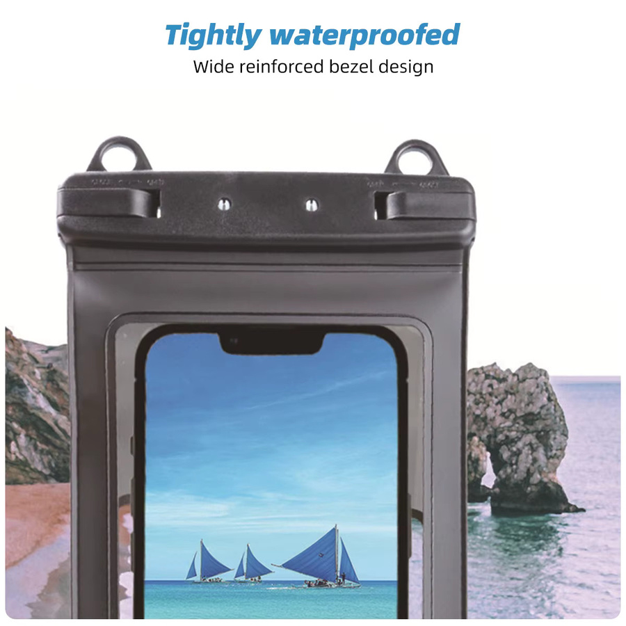 Wasserdichte Handyhülle von FONKEN für iPhone 11 12 13 14 15 Pro Max, Huawei Mate 60 und Xiaomi 13, empfindliche Touch-Bedienung, Farben: Schwarz oder Lila - Bild 3