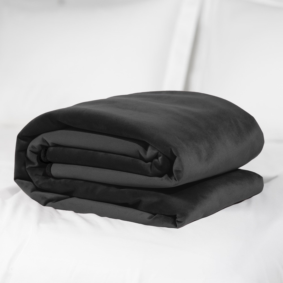Liberator Liebesdecke Fascinator Throw in Schwarz, Reversible Microfaser, B/B/H: 183 x 137 x 137 cm - Bild 3