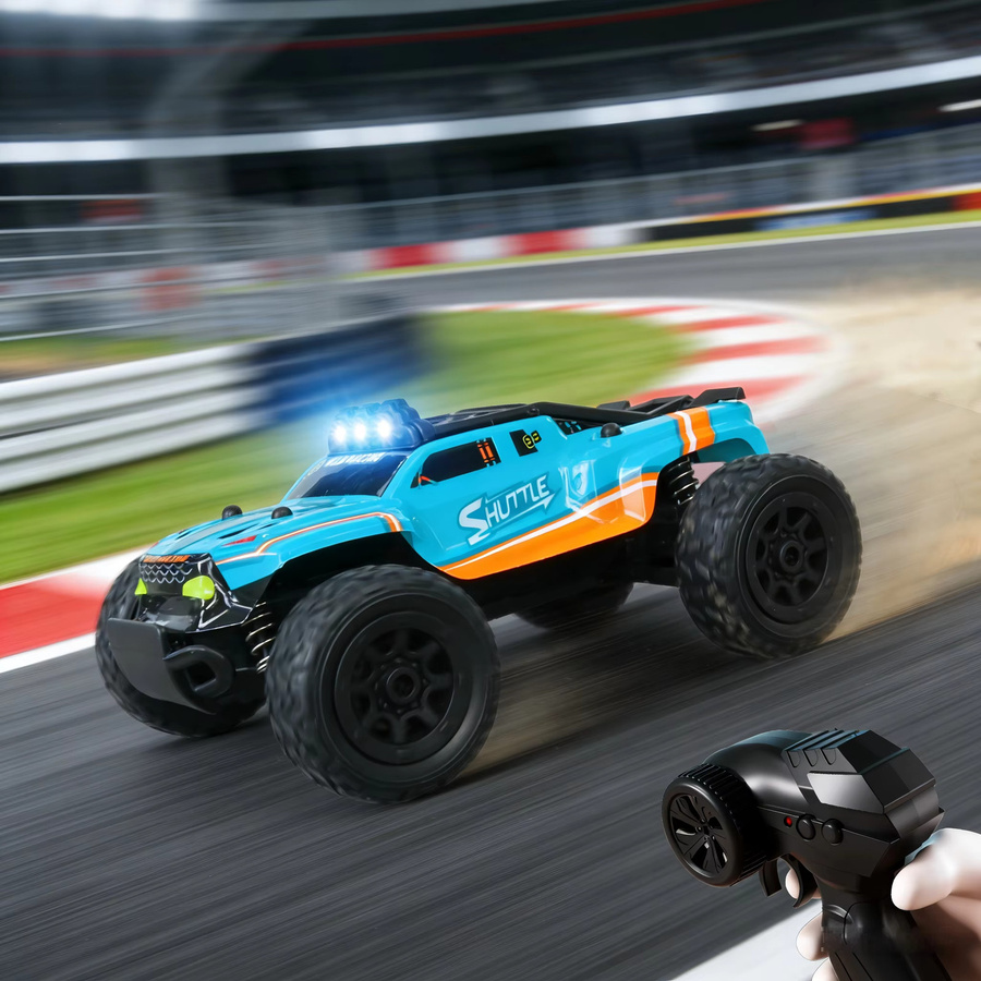 JJRC Mini-Hochgeschwindigkeits-RC-Drift-Rennwagen, Geländewagen, 1:32, mit LED-Leuchten - Bild 2