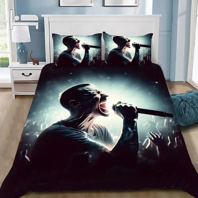 YglEight Bettwäscheset Linkin Park mit 3D-Druck, Mehrfarbig, B/H: 200 x 200 cm - Bild 1