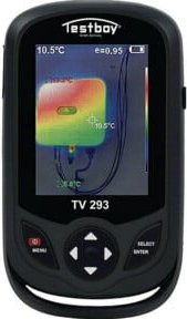 Testboy Wärmebildkamera TV 293 in Schwarz mit 3,2 Zoll Farb-LC-Display und 220x160 Bildpunkten - Bild 1