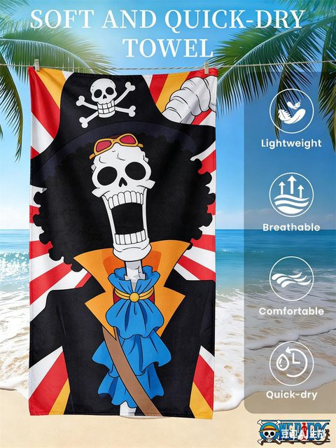 One Piece Monkey D. Luffy Strandtuch Limited Edition, Mehrfarbig, B: 137 cm, H: 178 cm - Bild 1