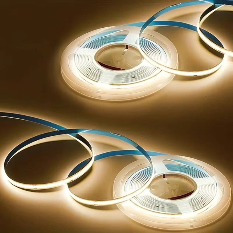 Flexibles COB LED-Lichtband 12V mit Selbstklebefolie für dekorative Innenbeleuchtung, Breite: 8 mm, Farbe: Warmweiß/Kaltweiß - Bild 2