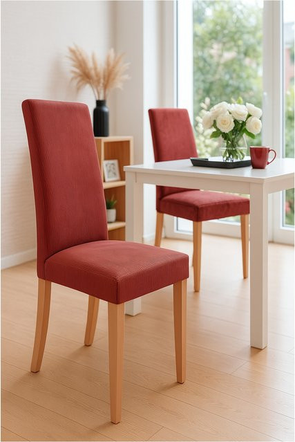 Möbel direkt online Esszimmerstuhl Stella aus Massivholz im 2er-Set modern - Bild 1