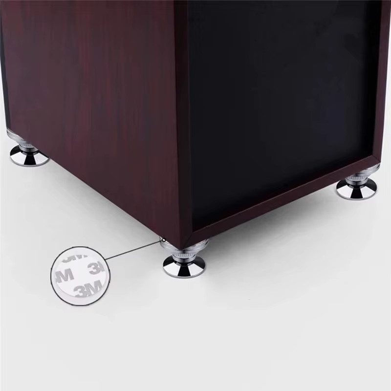 Stoßfeste Lautsprecherständer Spikes und Fußpolster zur Isolation für Audio-Verstärker und Plattenspieler in Gold oder Silber, Durchmesser: 26 mm, Höhe: 28 mm - Bild 2