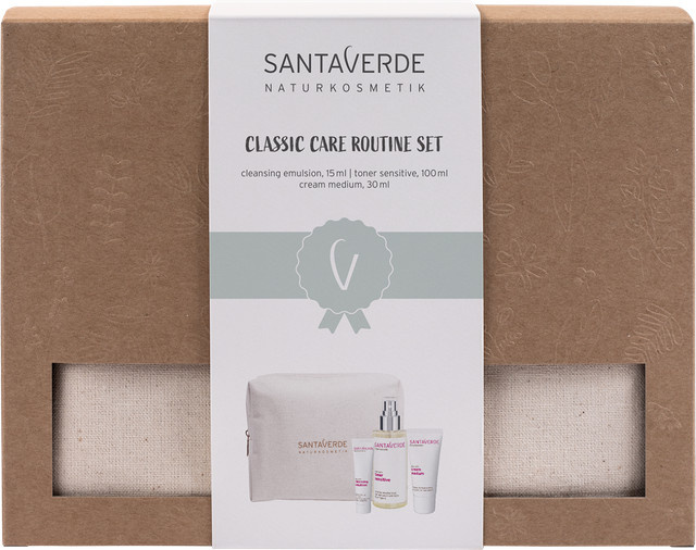 Santaverde Classic Care Routine Set Gesichtspflege, Aloe Vera, Hyaluronsäure, Empfindliche Haut - Bild 1