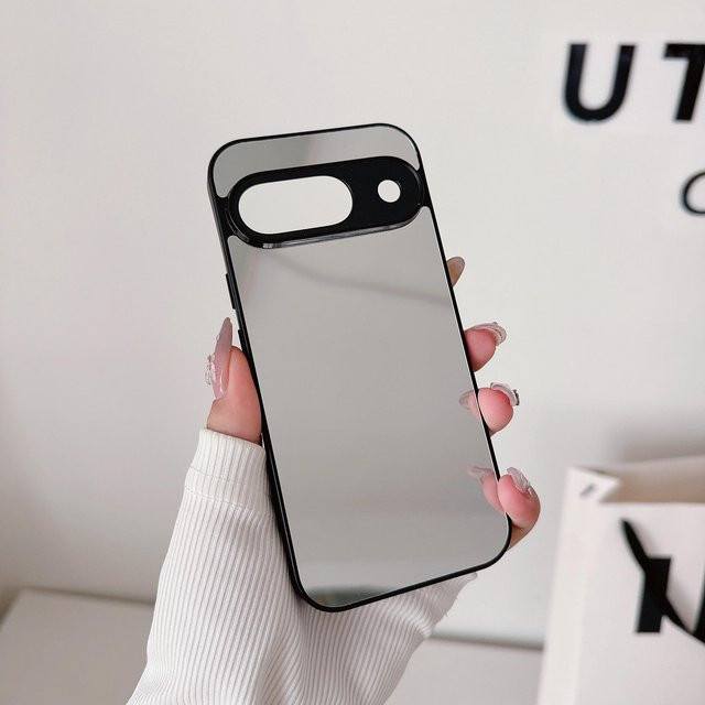 Stoßfeste Handyhülle mit Make-up Spiegel für Google Pixel 9 Pro XL, 9, 8, 7, 6 Pro in Schwarz - Bild 1