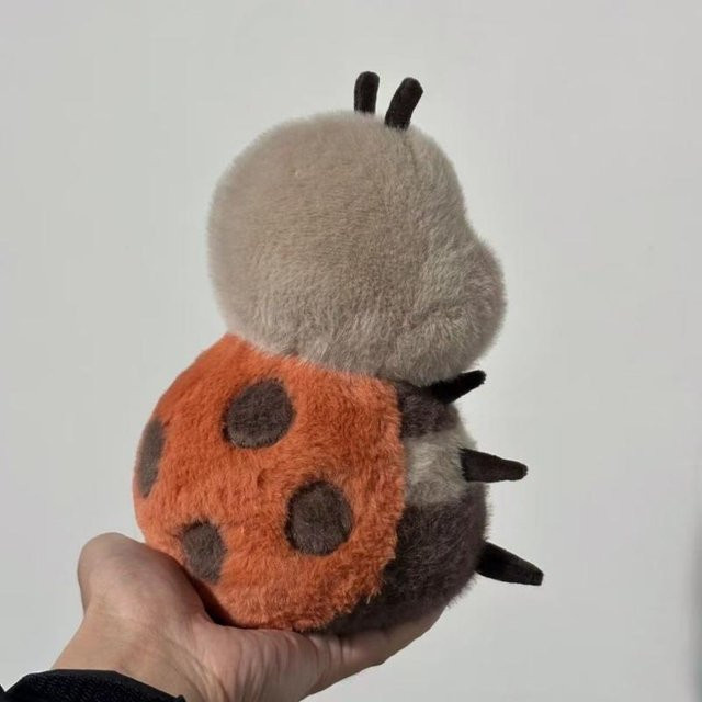 Fashnics Siebenpunkt-Marienkäfer-Stofftier, Kuscheltier, Grau - Bild 1