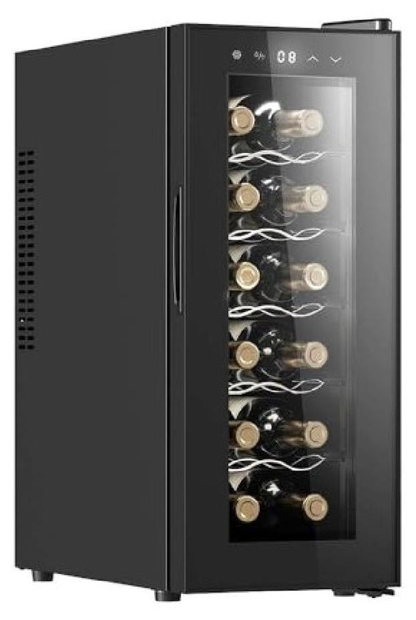 Cecotec 1250 Thermoelektrischer Weinkühler, freistehend, 12 Flaschen, Schwarz - Bild 1