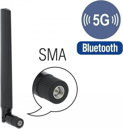 Delock 12634 Innenantenne für 5G, LTE, UMTS, Wi-Fi und Bluetooth in Schwarz - Bild 2