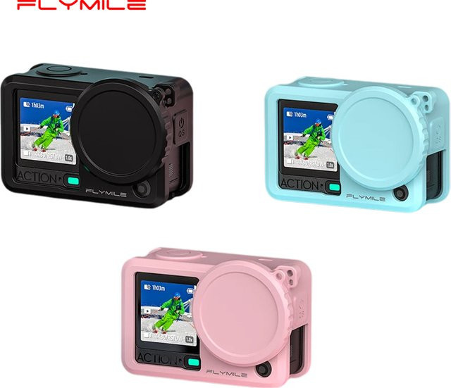 Flymile Silikonhülle für DJI OSMO Action 6 mit Objektivdeckel als Schutzhülle aus Silikonkautschuk - Bild 1