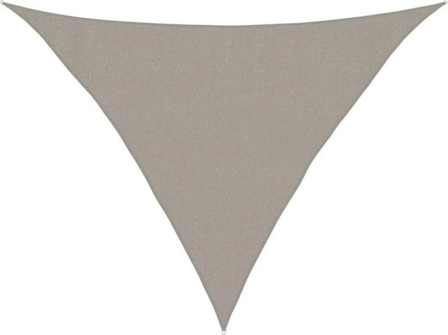 Furnicato Sonnensegel Dreieckig Hellgrau aus HDPE mit 160 g/m² B/T/H: 3 x 3 x 4 m - Bild 1