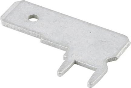 Molex Flachstecker 197134001 in Silber mit einer Steckbreite von 6,35 mm und einer Steckdicke von 0,81 mm - Bild 1