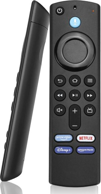 SZKOSTON Ersatz-Sprachfernbedienung für Fire TV Stick, Smart TV Stick 3. Generation, 4K MAX Lite und Fire Cube, Farbe: Schwarz, mit Alexa-Unterstützung - Bild 1