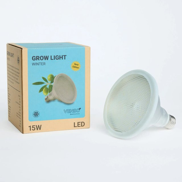 Venso LED-Pflanzenlampe Grow Light Winter E27 15 W Weiß - Bild 1