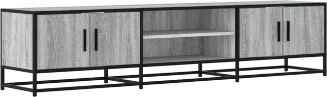 vidaXL TV-Schrank Grau Sonoma aus Holzwerkstoff und Metall mit industrieller Note, B/T/H: 180 x 35 x 41 cm - Bild 1