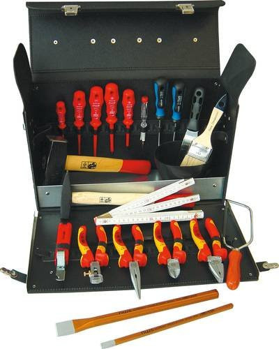 NWS 321-23 Lehrlinge Werkzeugkoffer bestückt 23teilig Schwarz B/T/H: 42,0 x 25,0 x 15,0 cm - Bild 1