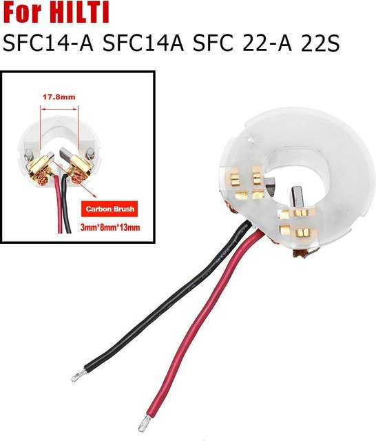 Vibratite Kohlebürsten Halter SFC14-A und SFC22-A für Hilti Motoren der SFC-Serie als Ersatzteil für elektrische Bohrer - Bild 1