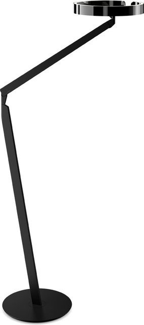 Occhio Gioia LED-Leseleuchte Bodenlampe in Schwarz Matt und Dark Chrome mit höhenverstellbarem Kopf und dimmbarer Lichtfarbe (2700K - 4000K) - Bild 1