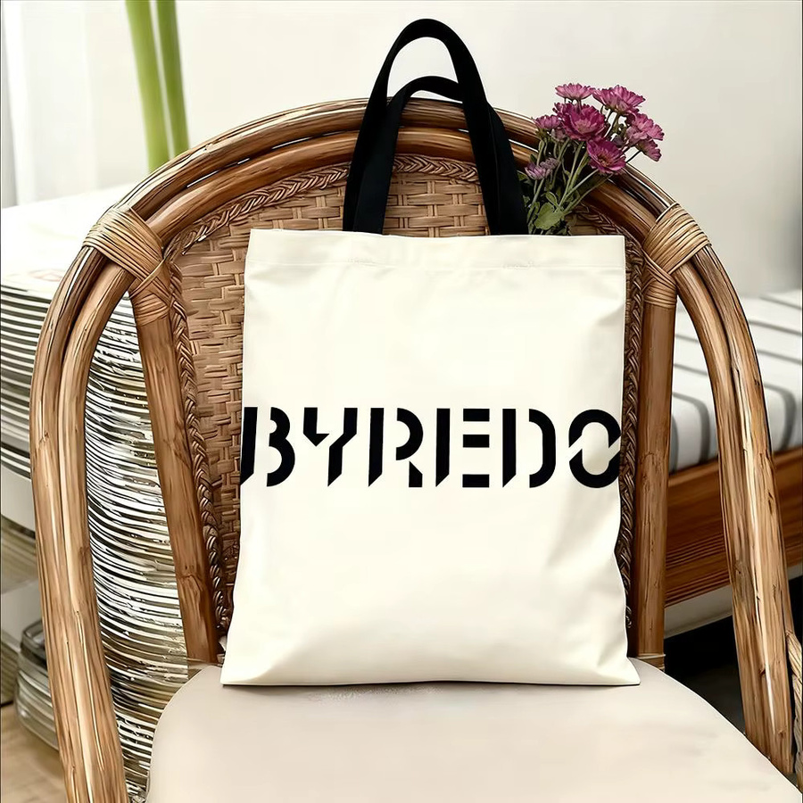 B-byredoS BRAND Canvas Aufbewahrungstasche mit Griffen in Schwarz oder Weiß - Bild 3