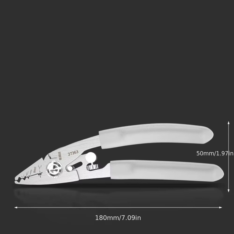 NIUXIANG 6-in-1 Glasfaser-Abisolierer und -Schneider aus Edelstahl in Steel - Bild 5