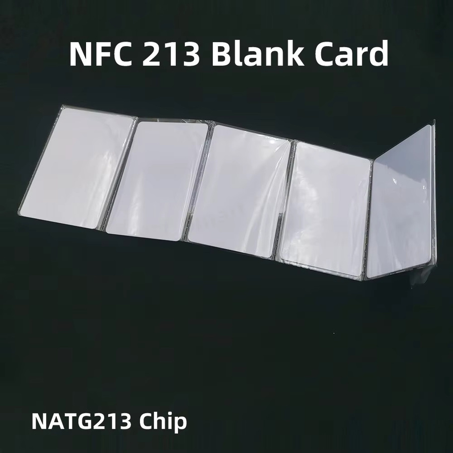 Guang Hongrun NFC NTAG 213 Karte, weiße PVC RFID Karte, 13,56 MHz, wasserdicht, 144 Bytes, leere NFC Business Karte mit Anti-Fälschungs-Link - Bild 3