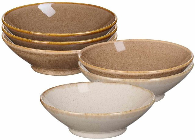 Ritzenhoff & Breker Beilagenschalen Sahara Dip-Bowl aus Keramik, Beige, 6er Set, Durchmesser: 14,5 cm - Bild 1