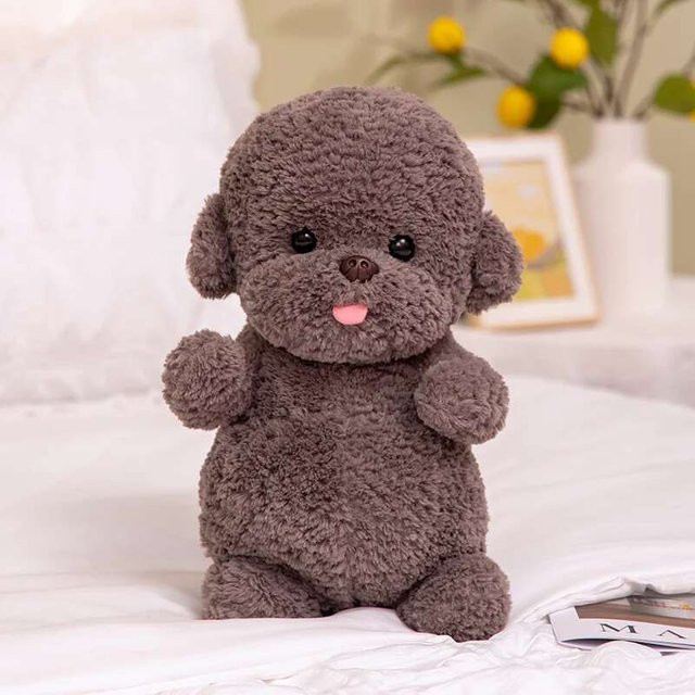 BC Pet Supplies Bichon Zunge Rausstrecken Plüschtier, schwarz, 20cm - Bild 1