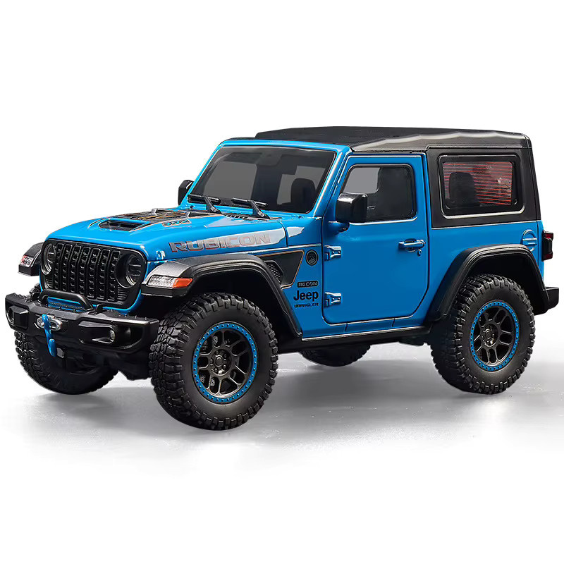 MAKEDA Jeeps Wrangler Rubicon, Modellauto, 1:18, Metall, mit Licht und Sound - Bild 3