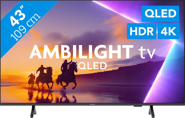 Philips Ambilight 43 Zoll PUS8550 QLED 4K UHD Smart TV in Schwarz - Bild 1