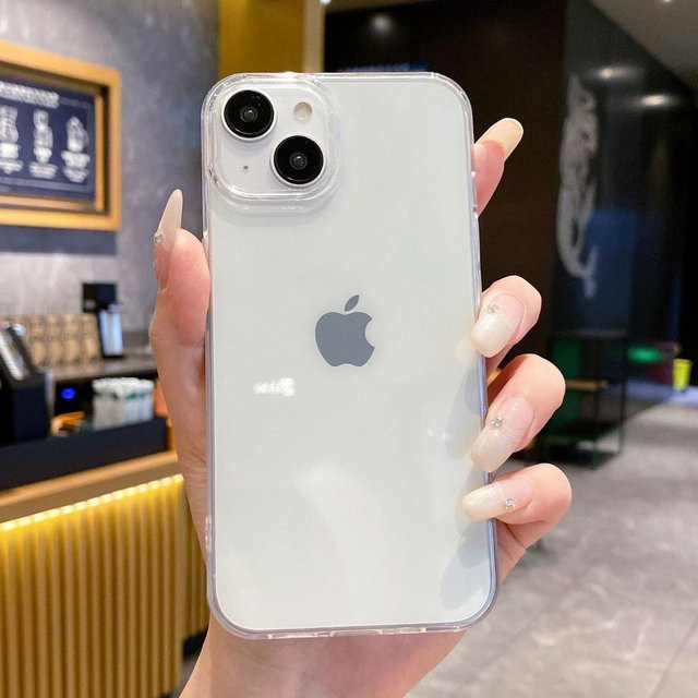 Stoßfeste transparente Handyhülle in Bonbonfarben für iPhone 11 bis iPhone 16 Pro Max von Yiran bag - Bild 1