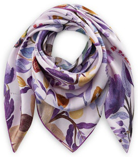 Codello Seidentuch Printed Square Silk Flowers, Damen, 110x110cm - Bild 1