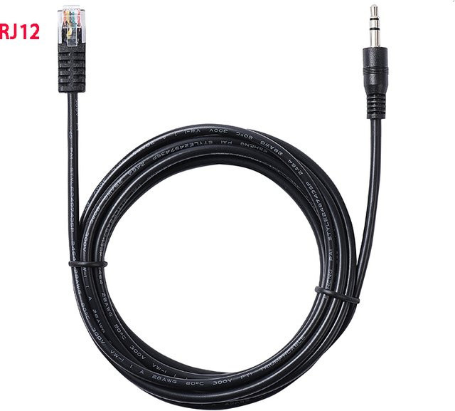 Fanatec Adapterkabel von 3,5 mm Stereo-Klinkenstecker auf RJ12 für Clubsport-Radbasen, Schwarz - Bild 1