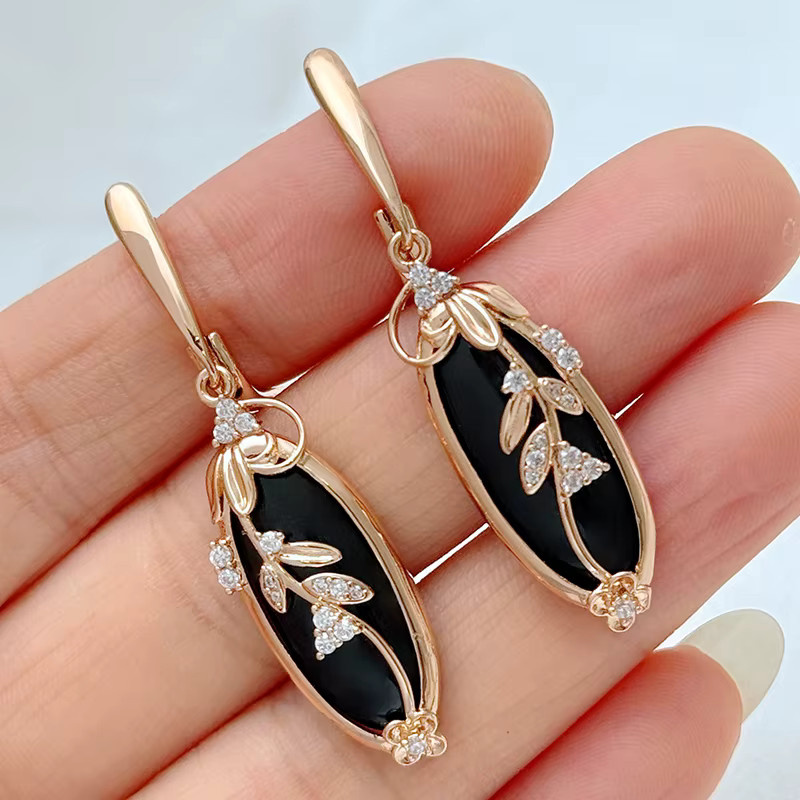 Kinel Ohrringe, 585 Gold, Roségold, Zirkonia, Damen - Bild 2
