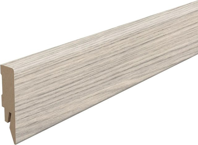 Egger Sockelleiste Kubisch L611 Eiche Grau aus MDF mit Clip-System, Höhe: 6 cm, Länge: 240 cm - Bild 1