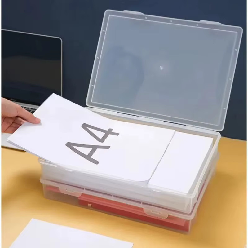 Staubdichte A4-Aktenaufbewahrungsbox aus transparentem Kunststoff für Dokumente und Zertifikate - Bild 2
