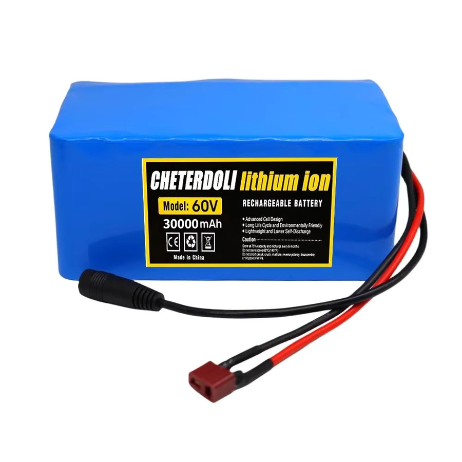 Aleaivy Li-Ionen-Akku 60V 30Ah 30000mAh für E-Bike und Elektrofahrrad in Blau mit integriertem BMS - Bild 3