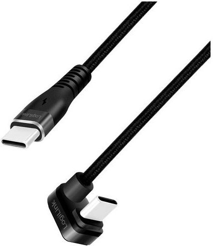 LogiLink USB 2.0 auf USB-C Kabel in Schwarz, Länge: 1,00 m - Bild 1