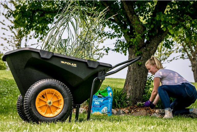 Polar Schubkarre Cub Cart Schwarz B: 71 cm, T: 127 cm - Bild 1