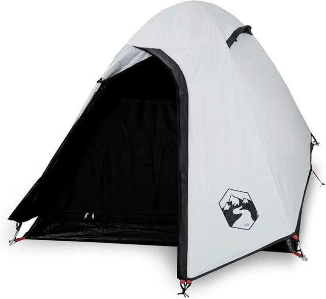 Furnicato Campingzelt Kuppel Weiß Verdunkelnd H x B x T: 107 x 214 x 130 cm - Bild 1