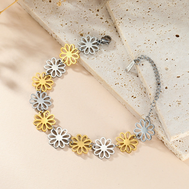 Cazador Armband, Blume Charms, Goldfarbe, Damen - Bild 1
