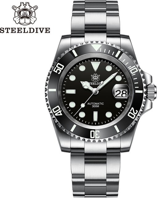 Steeldive Taucheruhr, Automatik, Edelstahl, Keramik Lünette, 41 mm, Herren - Bild 1