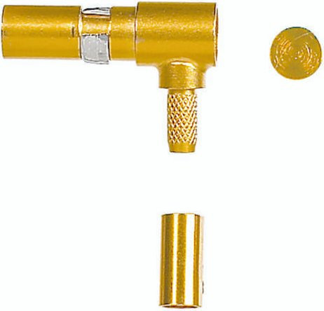HARTING Koaxialkontakt 09030006161 aus Messing mit Goldbeschichtung - Bild 1