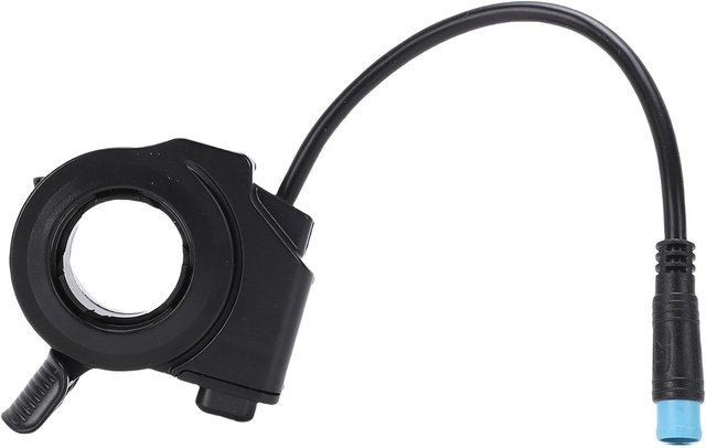 Igeteck Beschleuniger-Ersatz für Kukirin Pro Elektroroller Geschwindigkeitsregler Daumengasgriff mit 4-Pin-Kabel, Schwarz - Bild 1